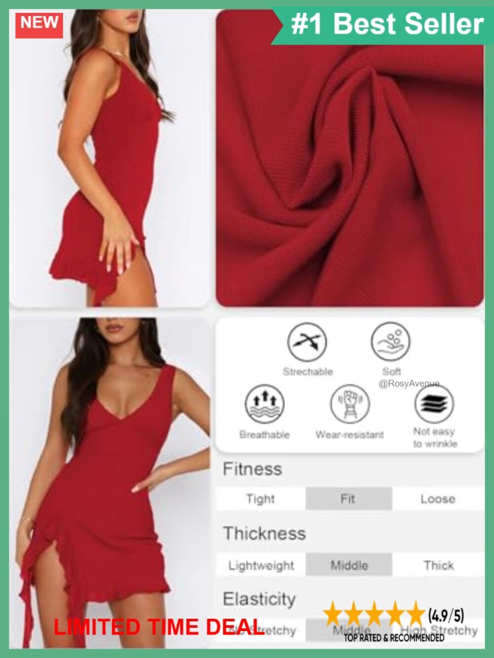 Women's Mesh Bodycon Mini Dress V-Neck Sleeveless Backless Ruffle Hem Club Party - Picture 3 of 4